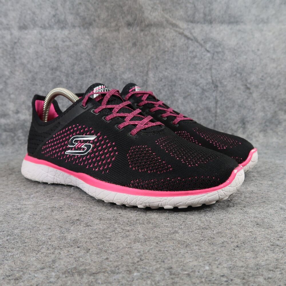 Skechers Shoes Womens 7.5 Athletic Trainers Sport Microburst Supersonic Pink Low - Picture 1 of 13